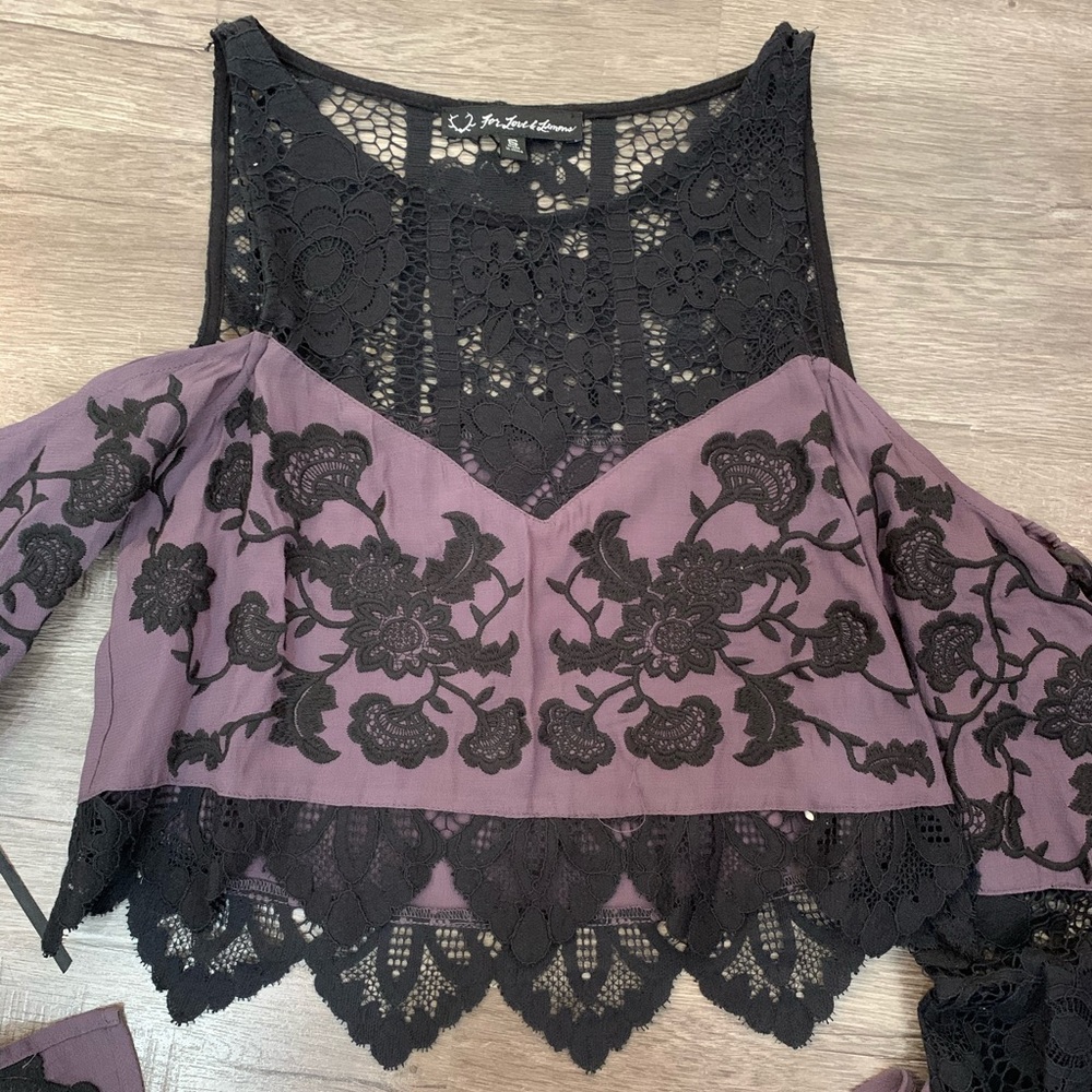 For love & lemons off the shoulder top